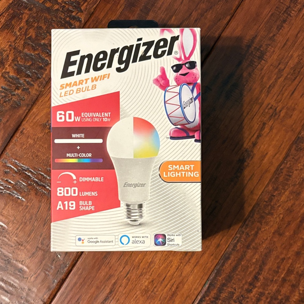 Energizer Smart WiFi LED Bulb - White and Multi-Color